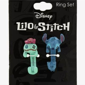 Disney Lilo & Stitch Scrump Stitch Best Friend Wrap Ring Set